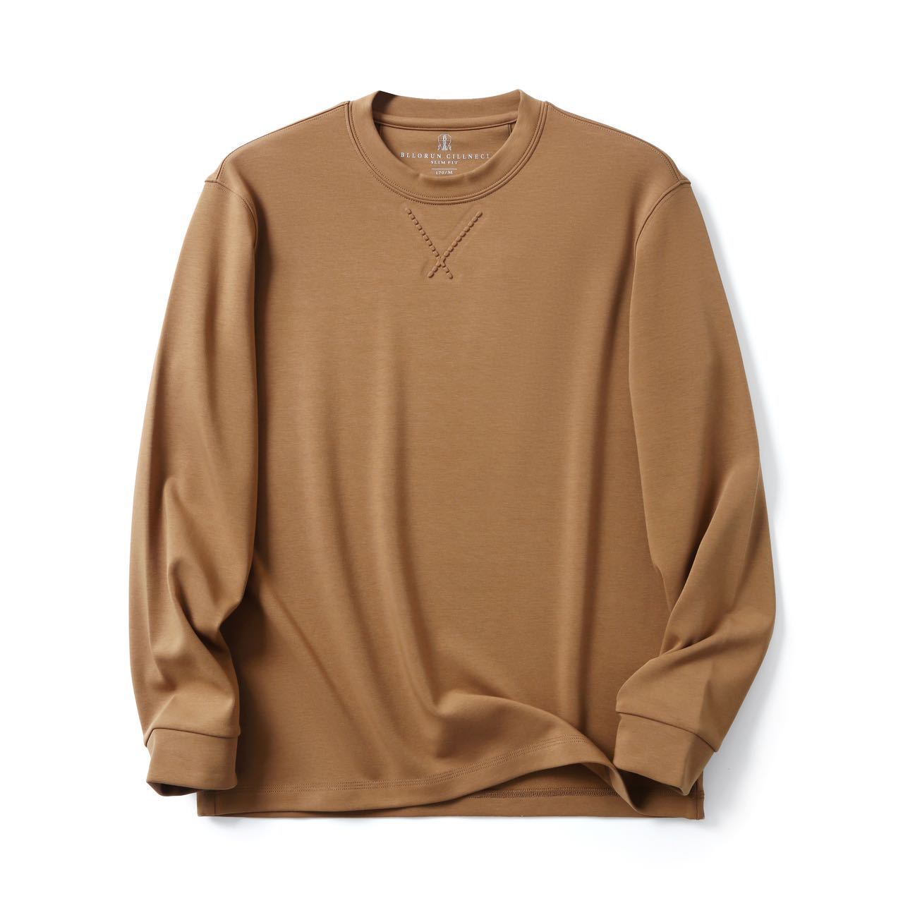 Spring and Autumn Solid Color Crewneck Sweater Men's Casual Loose